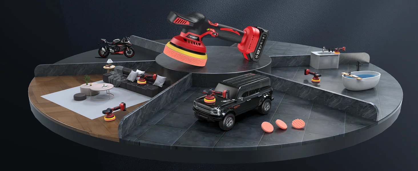 Avhrit cordless car buffer kit