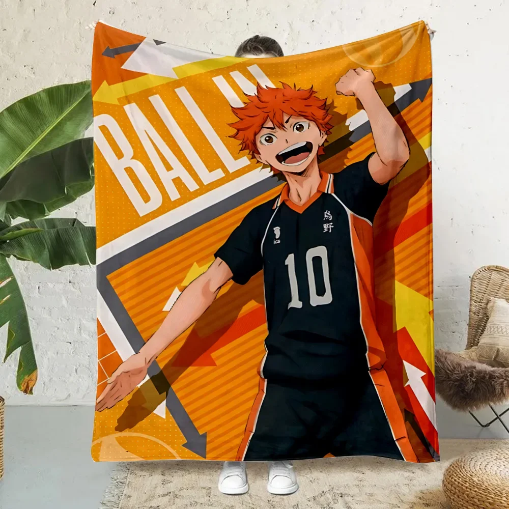 Hot Anime Comics Cute Haikyu Printed Blanket Picnic Blankets Warm Blanket Soft and Comfortable Blanket Home Travel Birthday Gift 3