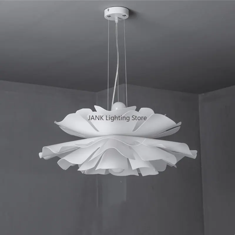 Creative Design of Multi-layer Acrylic Flower Chandelier Dining Room Bedroom Suspension Lamp Indoor Decoration LED Pendant Light