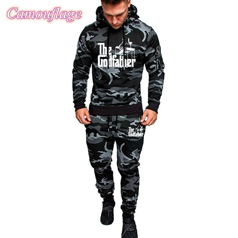 Men's Fashion Hoodies Suits Camouflage Clothing Popular Style Jacket Outdoor Tracksuit Sportswear