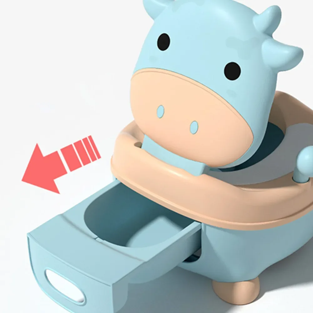 Children's Pot 1-6 Years Old Upgraded Cute Duck Baby Toilet Seat Baby Potty Portable Stool Boys & Girls Safe Trainer Seat WC 2