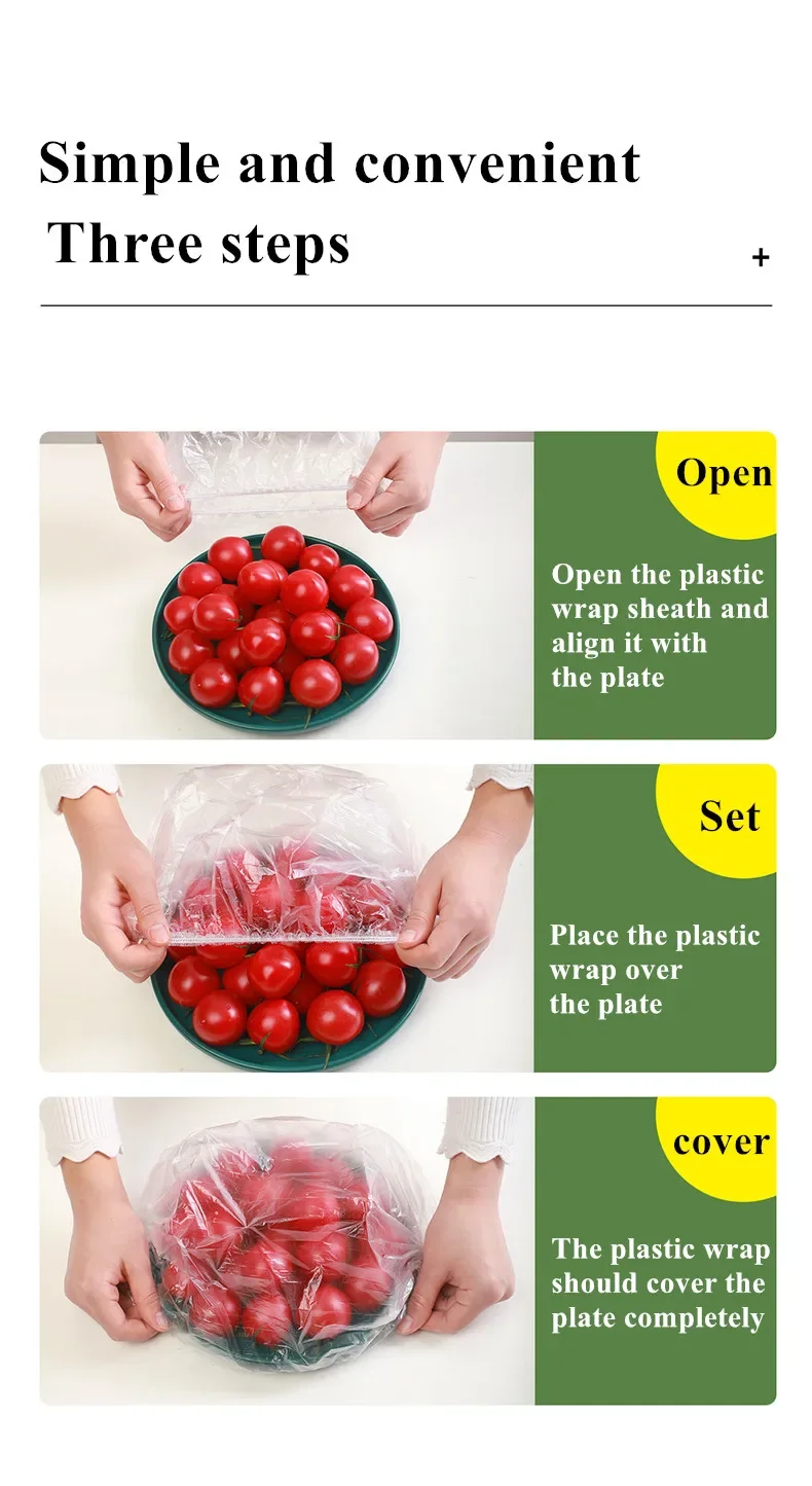 Description Picture 4 of itemReusable Food Wrap Storage Covers Bags For Bowl Elastic Plate Silicone Lid Cover Kitchen Fruit Plastic Fresh-Keeping Seal