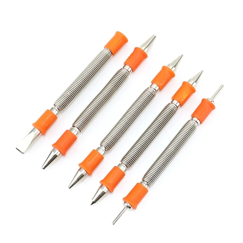 

5Piece Double Head Setter Spring Set Door Hinge Pin Removal Tool 40JE