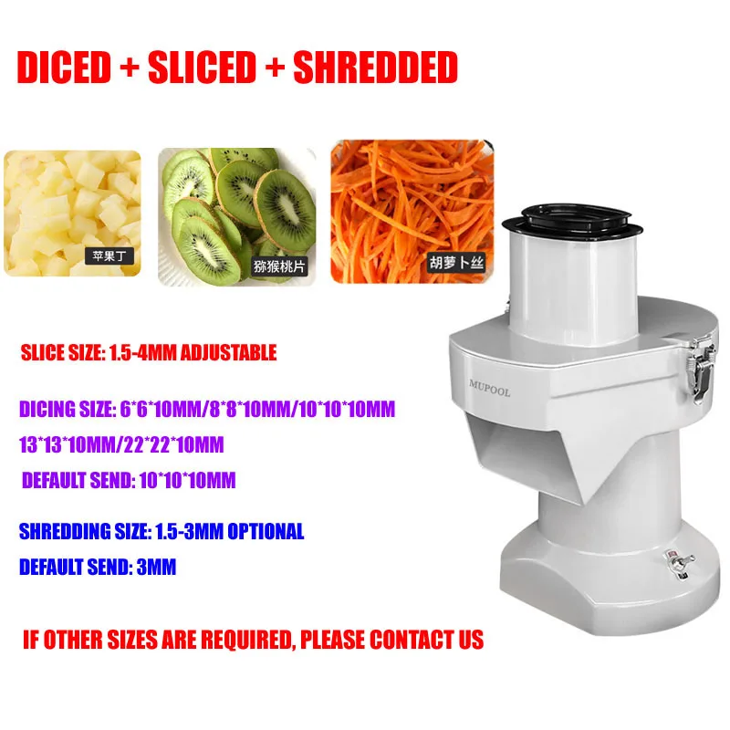 Commercial vegetable slice double speed cutting machine – CECLE Machine
