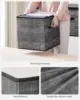 Storage Cubes, 13-Inch Non-Woven Fabric Bins with Double Handles, Set of 6, Closet Organizers for Shelves, Foldable, for Clothes 5
