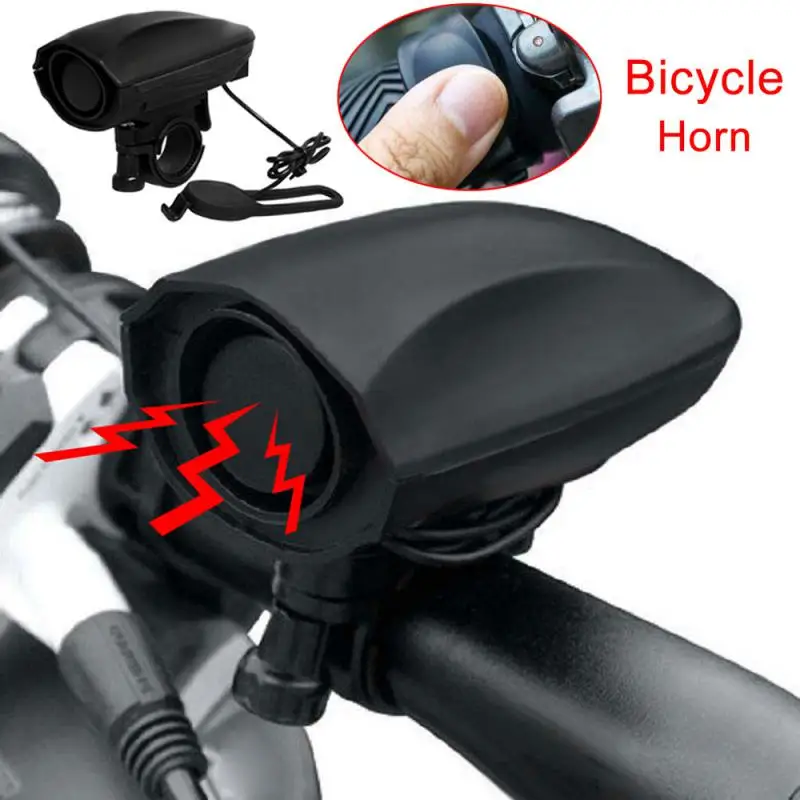 123dB Bicycle Electric Horn Bike Alarm Alert Electric Scooters Motorcycle Bells MTB Bike Bell With Warning Sound MTB Accessories