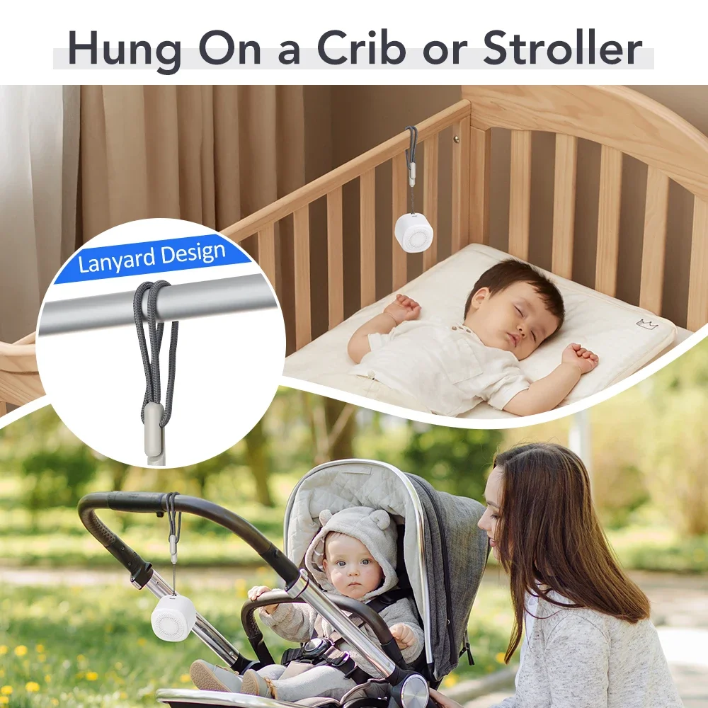 Portable Music Player White Noise Sleep Aid Music 7 Colors Night Light Help Children Fall Asleep Home Intelligent Sleep Monitor