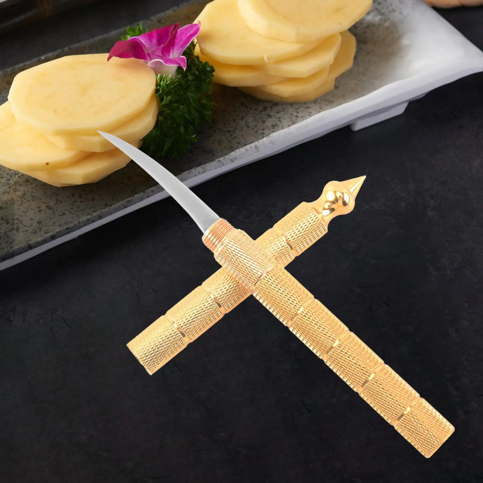 Kitchen Food Carving Knife Scimitar Steel Craft Tool Sharp for Chef Fruit Soap Kitchen Food Carving Knife Scimitar Steel Craft Tool Sharp for Chef Fruit Soap