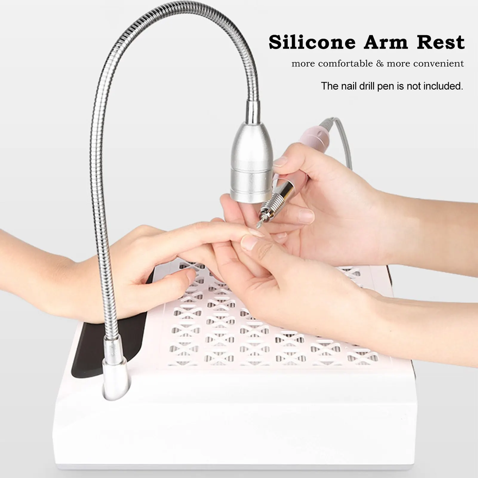 네일 램프+네일 먼지 수집기 네일 드릴 머신 먼지 흡입 클리너 네일 아트 살롱 도구