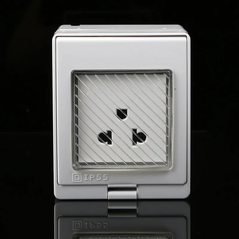 Ip55 Waterproof Wall Socket Anti-Uv Surface Mount Au/Eu/Uk/Us/Za/Il Power Outlet For Outdoor Kitchen Bathroom Hotel Plugs 10 Ip55 Waterproof Wall Socket Anti-Uv Surface Mount Au/Eu/Uk/Us/Za/Il Power Outlet For Outdoor Kitchen Bathroom Hotel Plugs