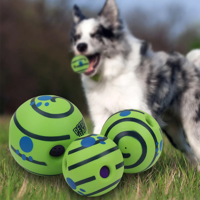 Super Sale Dog Toy Wobble Wag Giggle Ball Interactive Dog Attention Toy Fun Giggle Sounds When Rolled or Shaken Pets Know Best 4