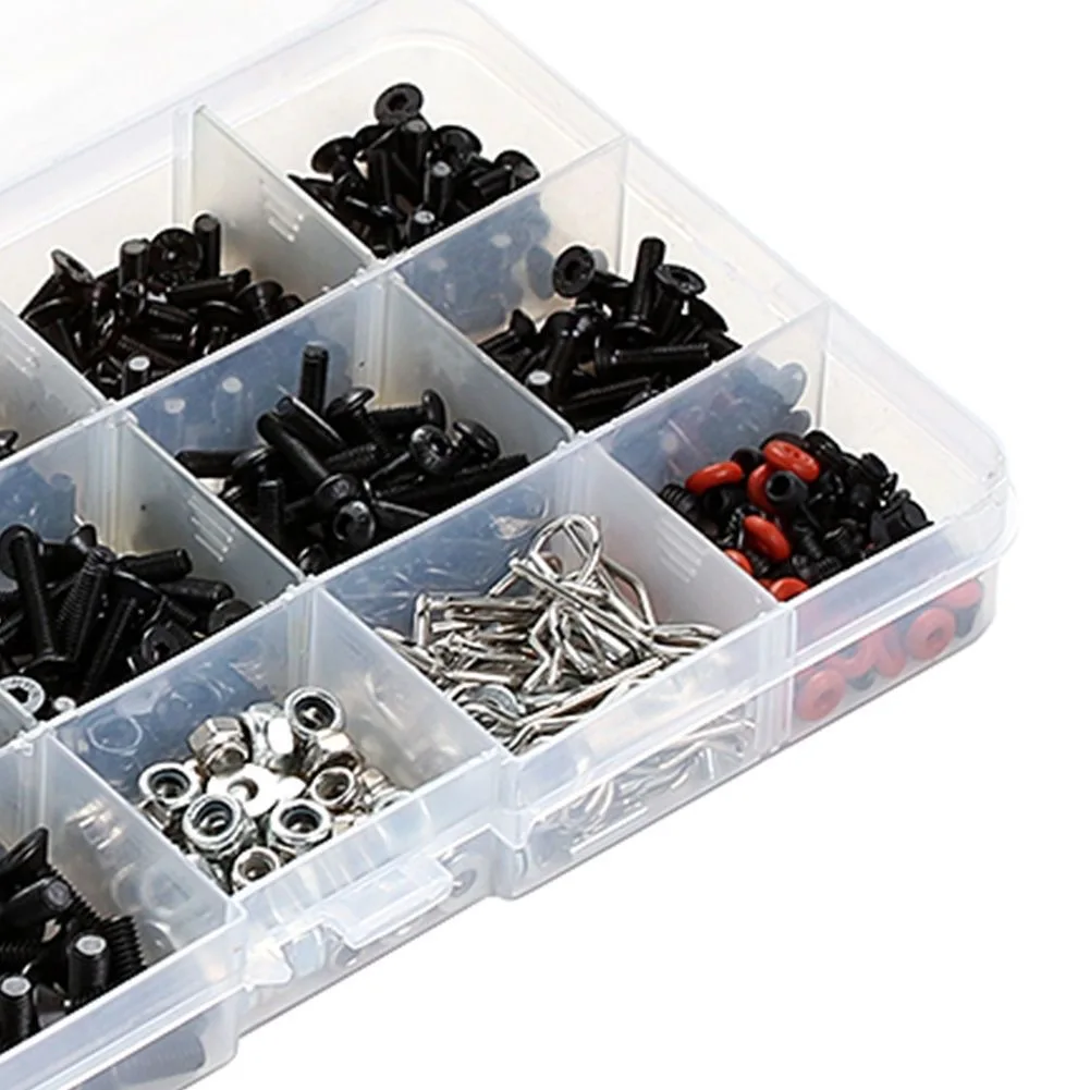 Kit Assortito Di Viti E Dadi Per Riparazione Auto RC – 535 Pezzi M3 M4 Con Chiavi E Pinzette