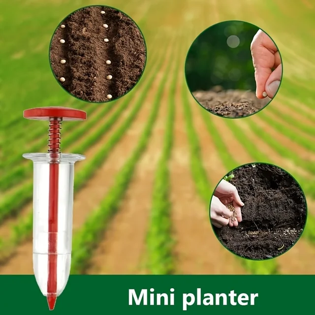1 Db Mini Kézi Virág Füves Fecskendő Vetőmag Kerti Magvak Adagoló Vetőelők Vetőmagokhoz Meres Kert - Image 4