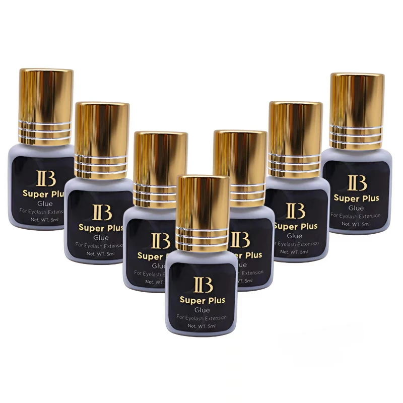 Korea IB Super Plus Lash Glue For Eyelashes Extensions Original 5ml Black Glue Gold Cap 1-2 Seconds Quick Drying Beauty Shop