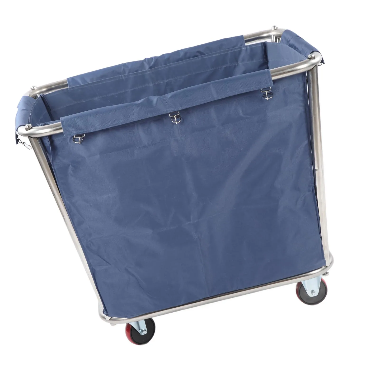 Commercial Laundry Car Heavy Duty Stainless Steel Basket Industrial Rolling Hamper 350L