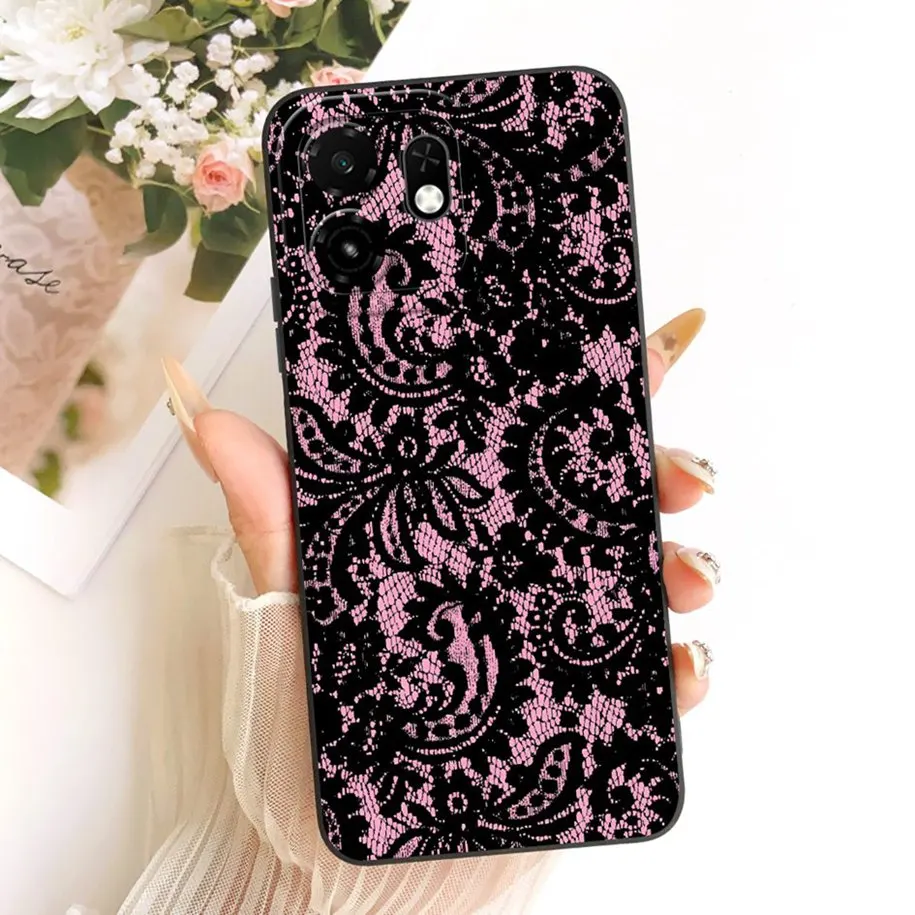 Luxury Painted Soft Silicone Phone Case with Camera Protection - Pretty Girls Design