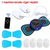 EMS Electric Cervical Massage Neck Massager Lcd Display Patch Low Frequency Pulse Muscle Stimulator Pads Pain Relief Relaxation 1