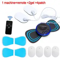 EMS Electric Cervical Massage Neck Massager Lcd Display Patch Low Frequency Pulse Muscle Stimulator Pads Pain Relief Relaxation 1