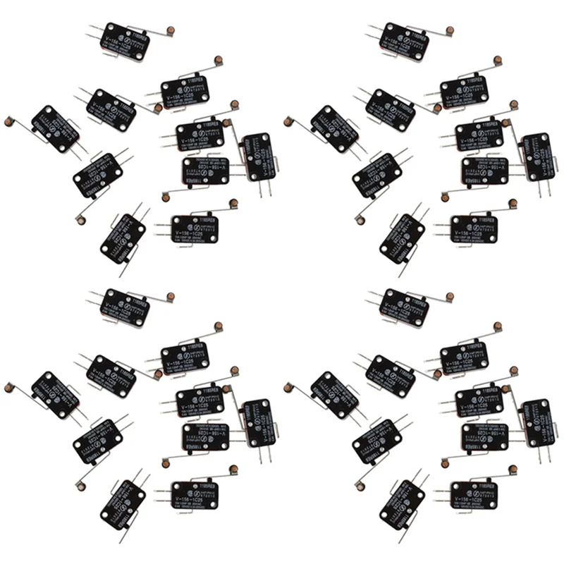 40 Pz-Finecorsa Lunga Cerniera Rullo Leva Braccio Azione A Scatto Lotto