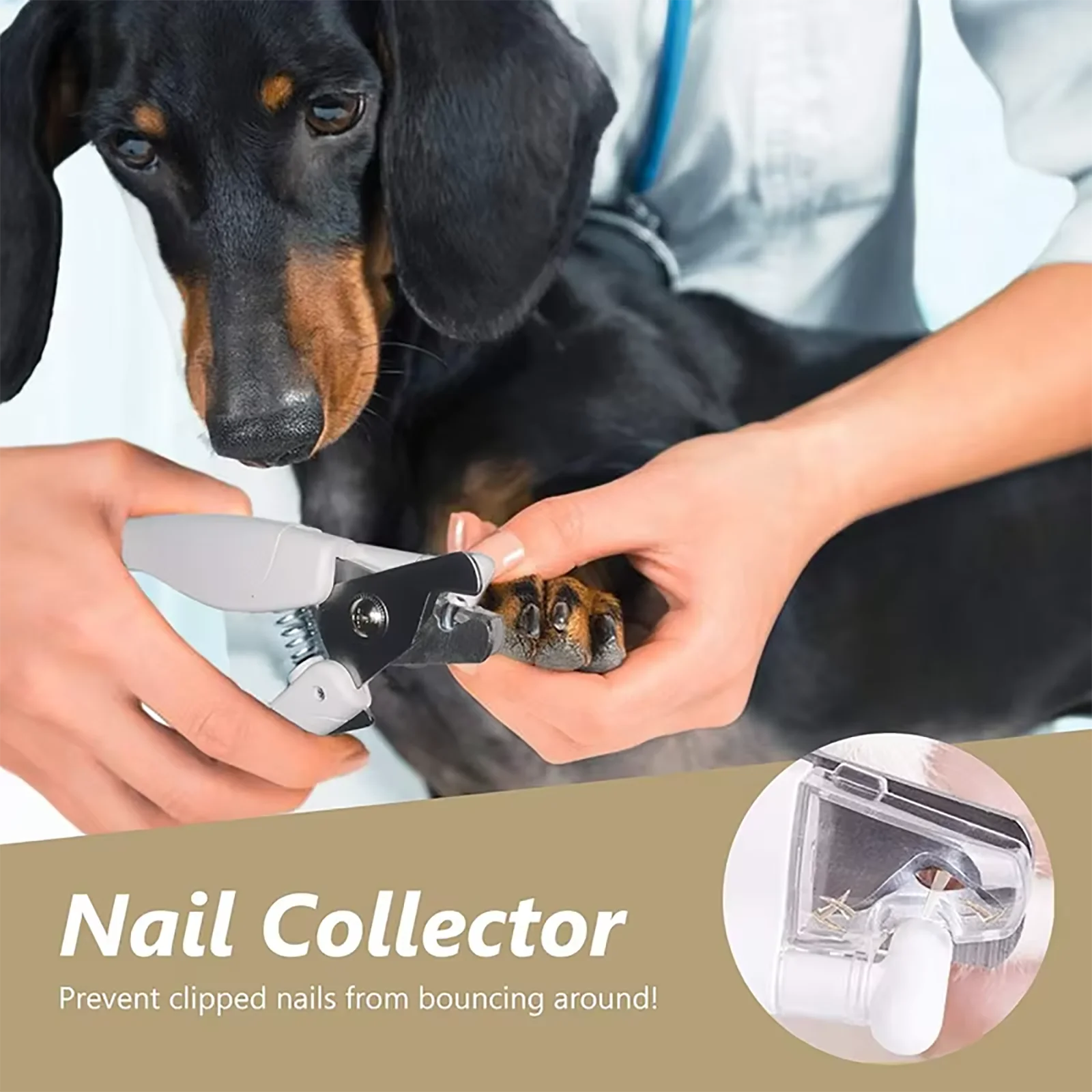 LED Light Cat Dog Nail Clipper Cutter Professional Pet Claw Trimmer with Safety Lock Puppy Kitten Animals Care Grooming Tool Kit