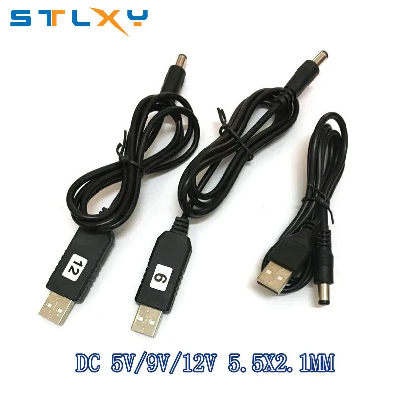 USB power boost line DC 5V to DC 5V 9V 12V Step UP Module USB Converter Adapter Cable 2.1x5.5mm Plug