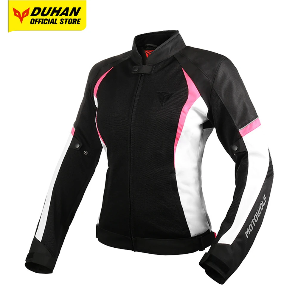 WomensSummerMotorcycleJacketBreathableMeshMotorbikeJacketOutdoorAntiDropMotorcycle