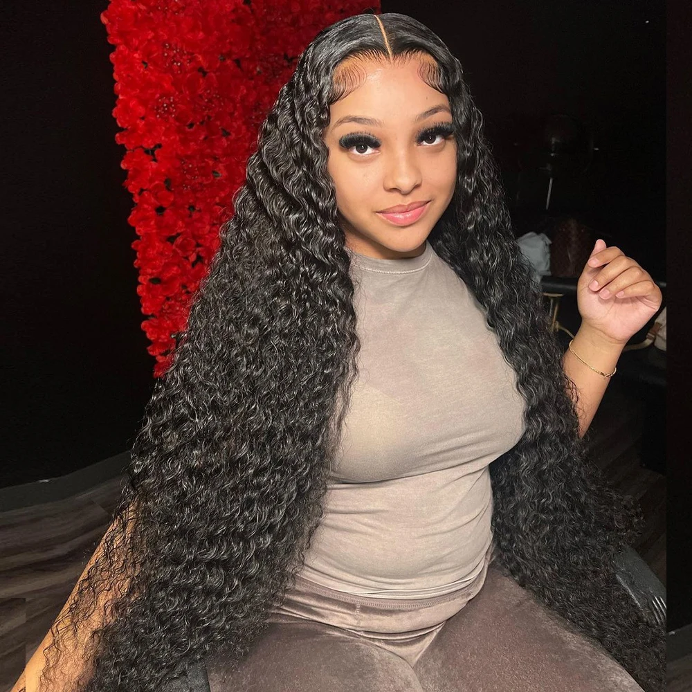 

Water Wave Lace Front Wig13x4 13x6 Deep Wave Hd Lace Frontal Wig Glueless Preplucked 5x5 Closure Curly Human Hair Wigs For Women