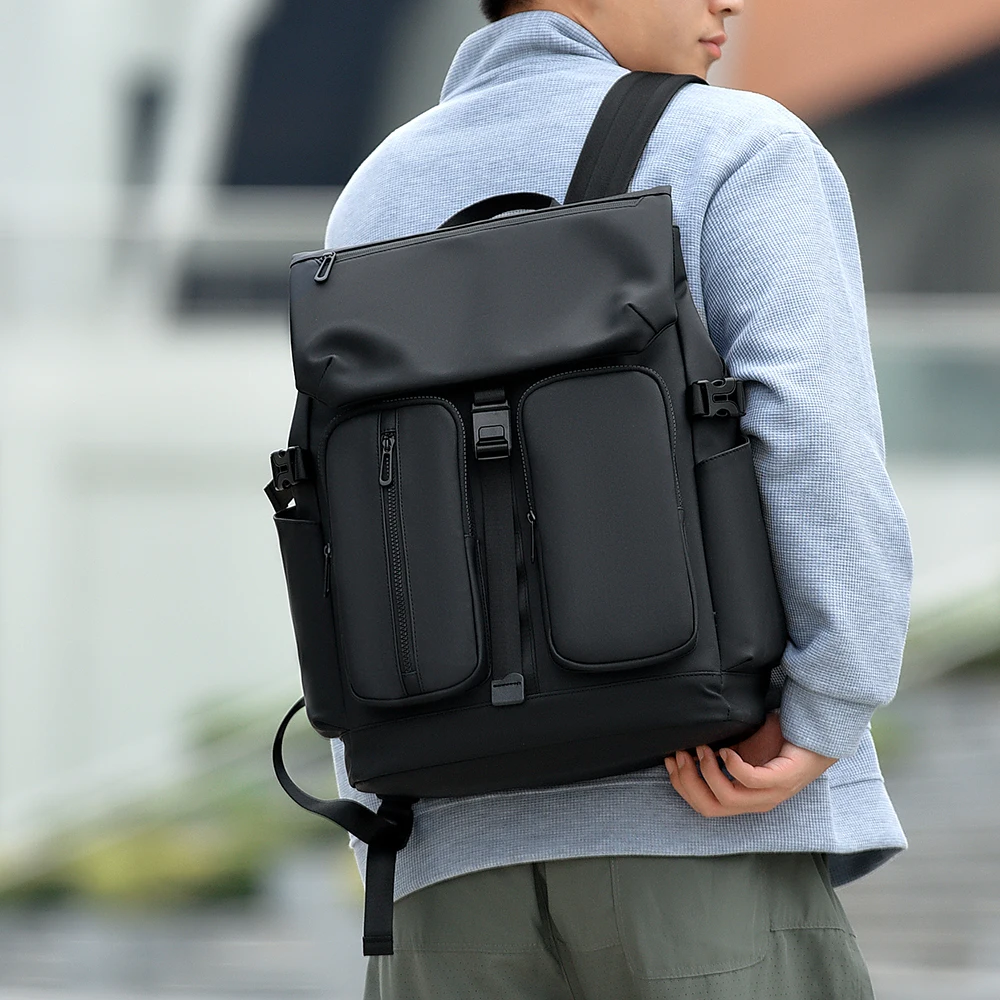 Men's Backpack, Large-Capacity Commuter Backpack, Wear-Resistant Leisure Travel Bag, Multi-Functional Laptop Bag, Men's Bag - 5