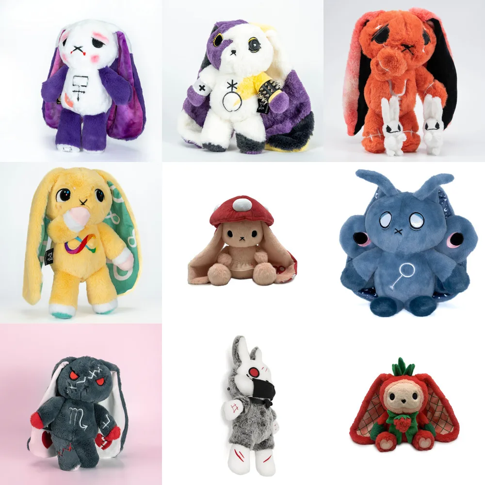 30cm-Dreadfuls-Non-Binary-Rabbit-Plush-Toy-Pillow-Horror-Goth-Bunny ...