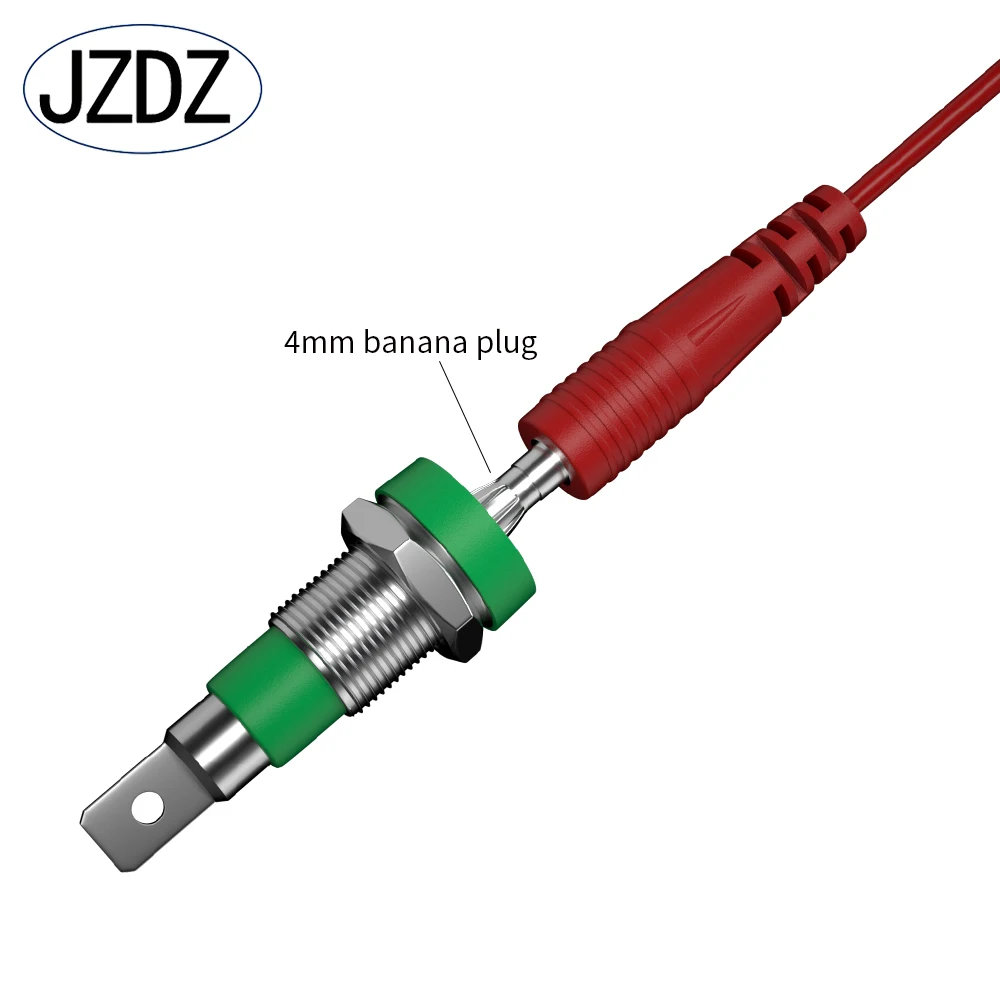 JZDZ 절연 BNC 수-4mm 바나나 플러그, 저손실 동축 케이블 테스트 리드 커넥터, 오실로스코프 J.70044A