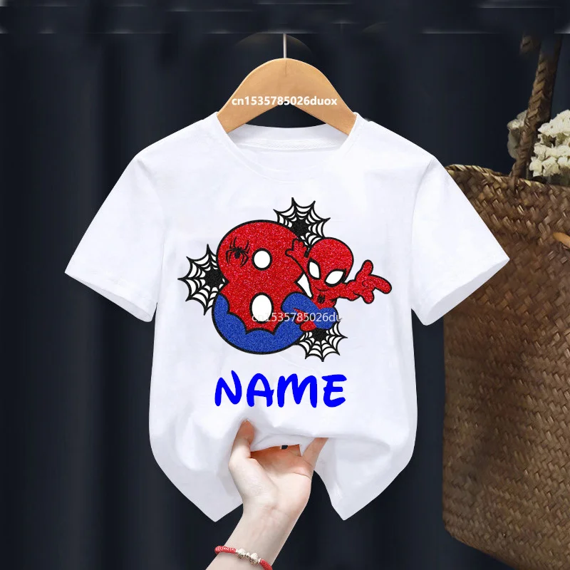 Spiderman Birthday Shirt Playeras Personalizadas De Spiderman Para