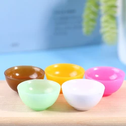 5pcs Maison De Poupée Miniature BOL PLAT Rond Exquis Toys1/12 échelle Poupée Maison Cuisine Salle À Manger Accessoire pour Enfants Jouets Chauds 