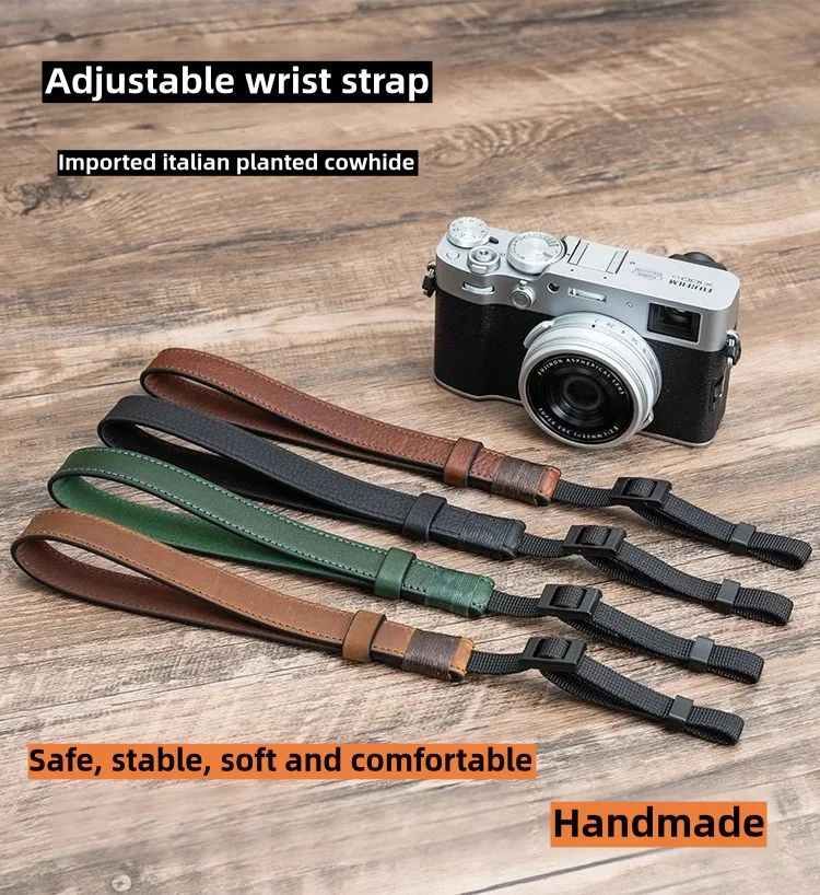 Camera wrist strap for FUJIFILM XM5, SONY A7M4, ZVE10, NIKON ZF