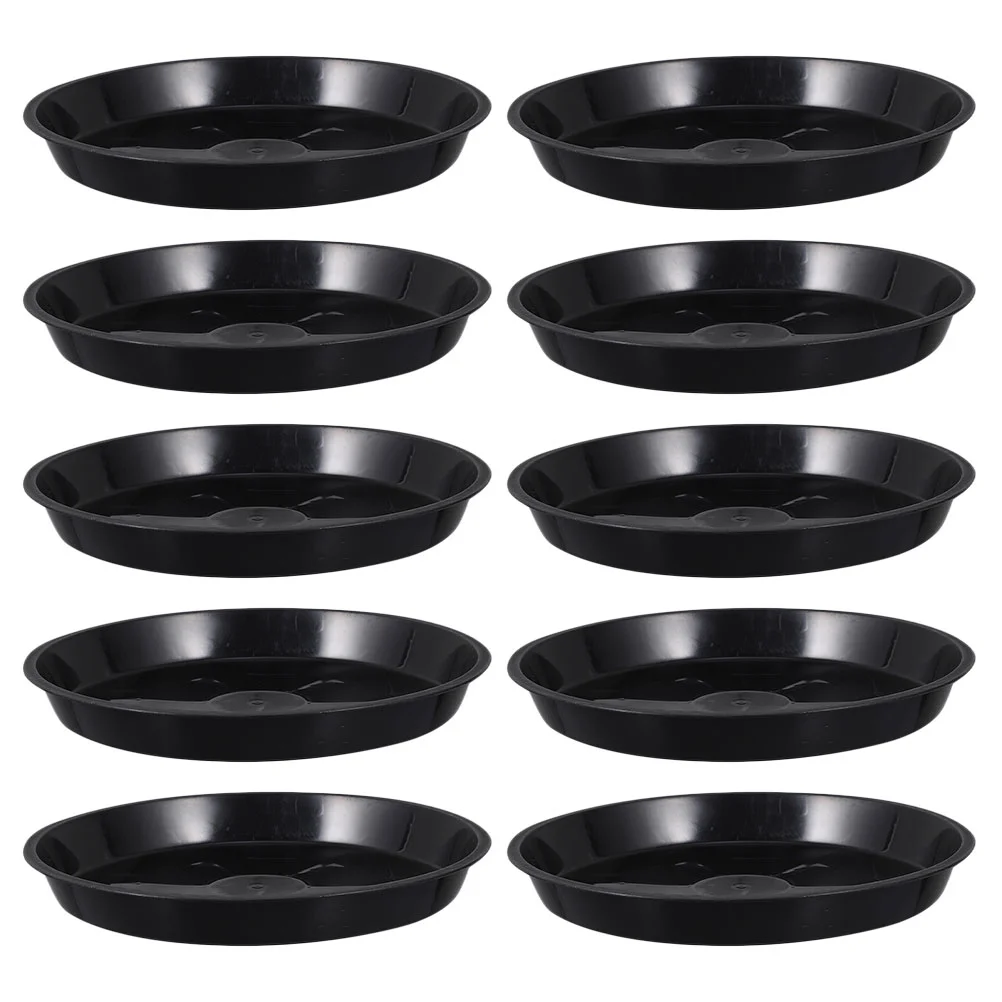 

10 Pcs Flower Pot Tray Reuseable Plastic Flowerpot Bases Bonsai Round Water Trays Drip Garden Tools Gardening Tiller