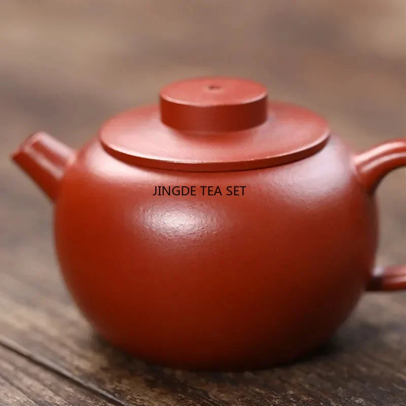90ml Yixing Yixing purple clay teapot small capacity original ore red clay handmade Kung Fu tea set