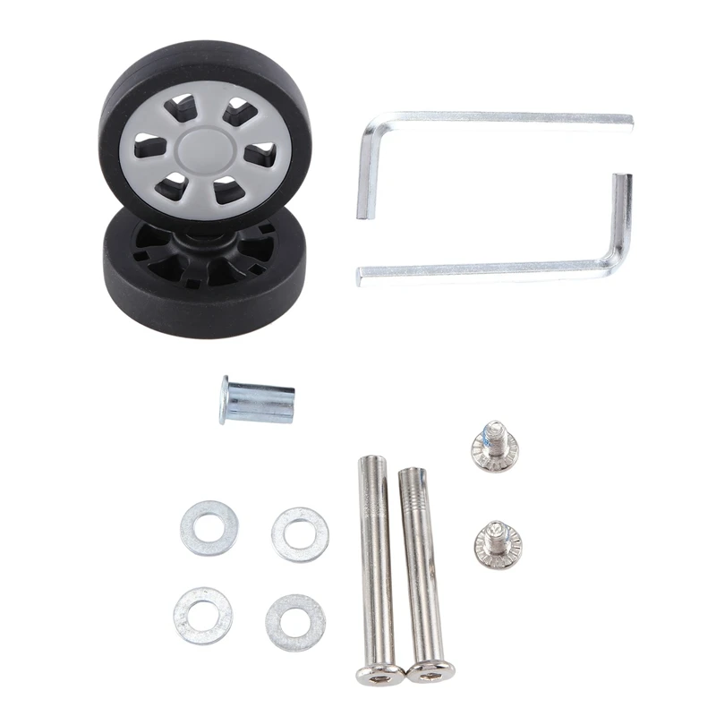 Replacement Wear Resistant PU Caster Suitcase Replacement Wheels Luggage Wheels 55X12mm