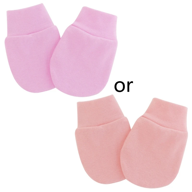 

Solid Color No Scratch Mittens Infant Boy Girl Handguard Gloves Hand Socks Gifts