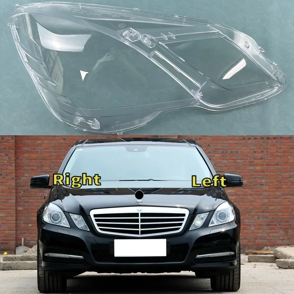

Прозрачный Абажур для передних фар Mercedes-Benz W212 E200 E260 E300 E350 2009 ~ 2013