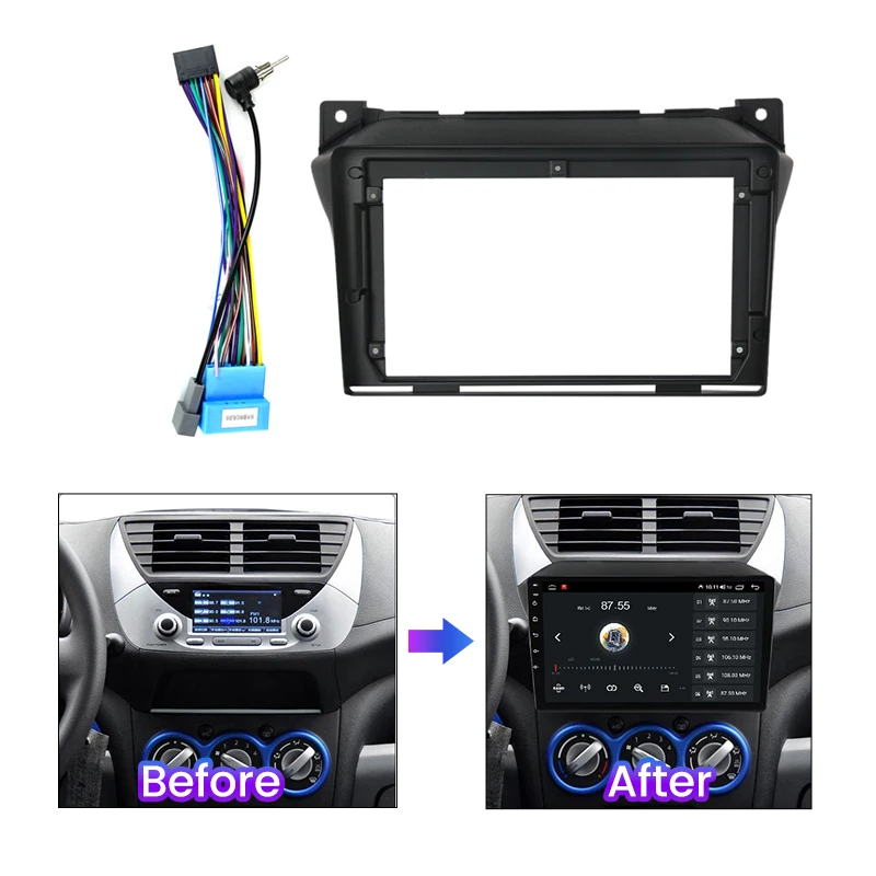 KIT Poste 1-DIN USB/Bluetooth Suzuki Alto de 2009 à 2014