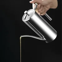 500ml/700ml Stainless Steel Oil Pot Dustproof Leakage Proof Oil Bottle Container Sauce Vinegar Seasoning Pot Home Kitchen Tools 3