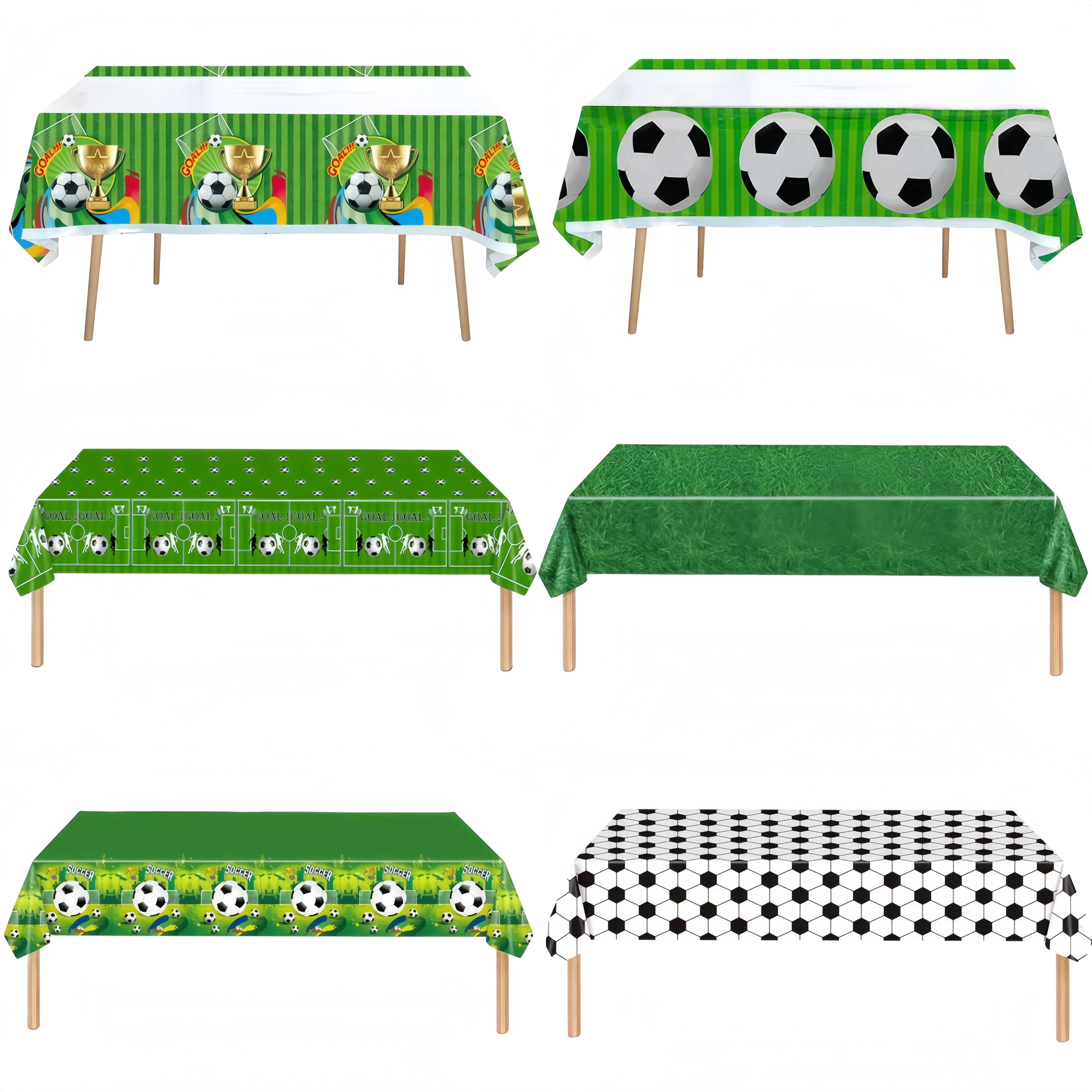 Football Party Tablecloth Decoration Rectangular Table Cover Kids Boys Birthday