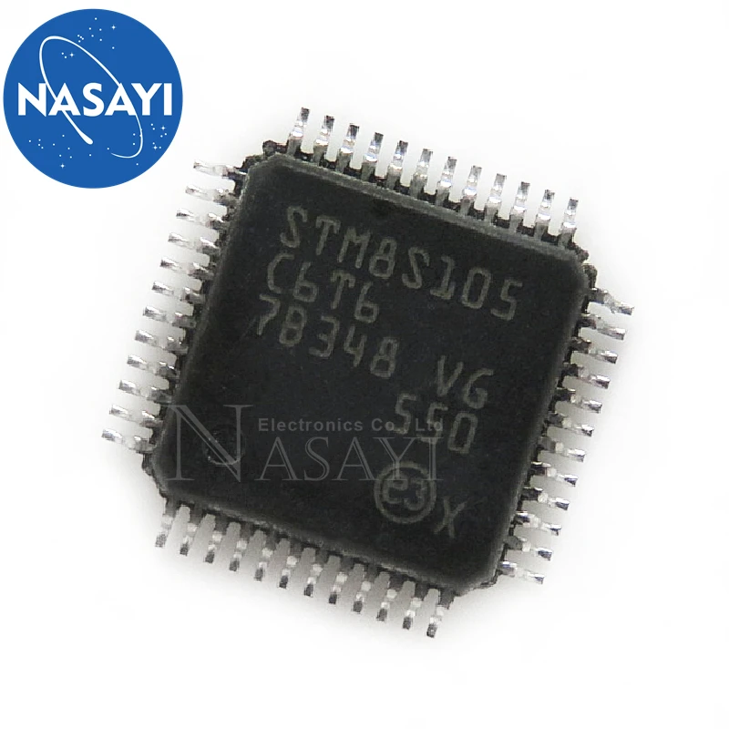 

10 шт. STM8S105C6T6 STM8S105 LQFP-48