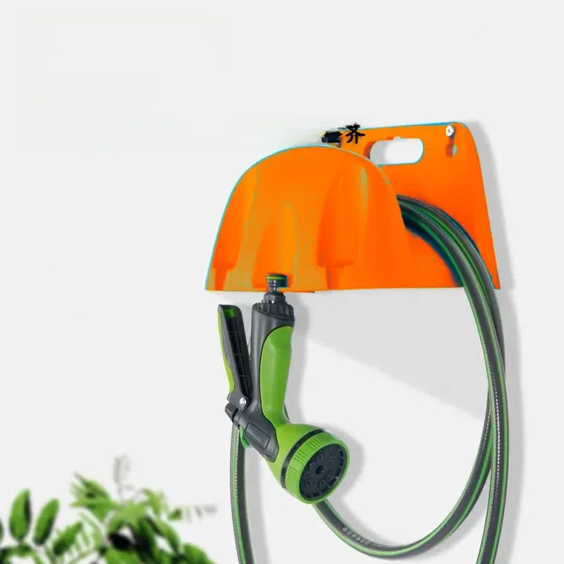 Wall-mounted Rack Without Punching Car Wash Water Pipe Storage Rack Irrigation Watering Flower Tray Reel Household Hose Wall garden hose hanger