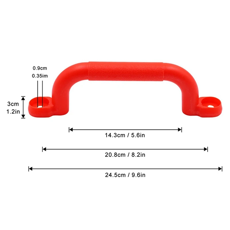 3 Pair Children Playground Nonslip Handle Mounting Hardware Kits Climbing Frame Stair Handrail Swing-Drop Ship 2