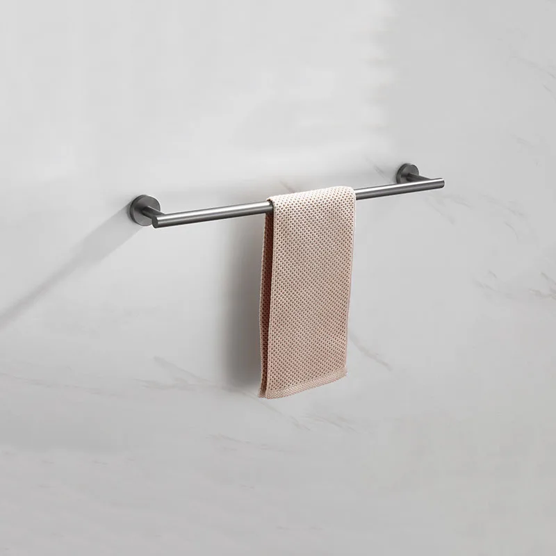 Bath Towel Bar Towel Rack Wall Mounted Single Bar Polished Chrome/Brushed Gold/Brushed Nickel/Black Stainless Steel