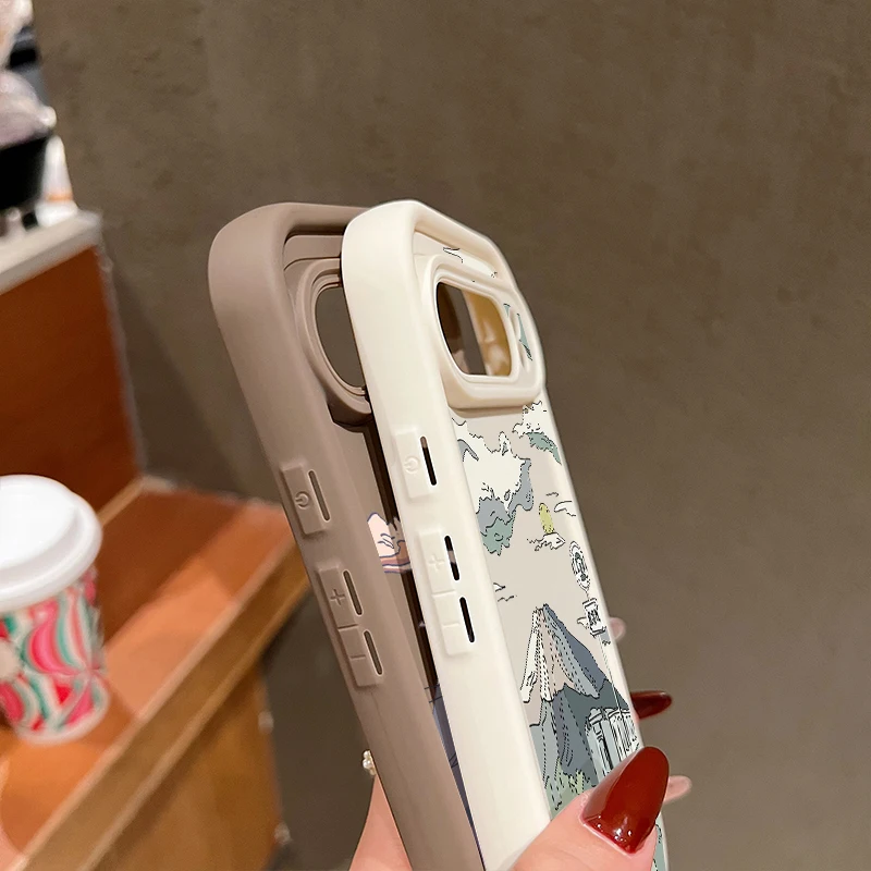 Landscape Pattern Solid Color TPU Case For Google Pixel 10 8 7 Pro 8A Pixel 9 Pro XL Shockproof Soft Silicone Protector Cover — view 4