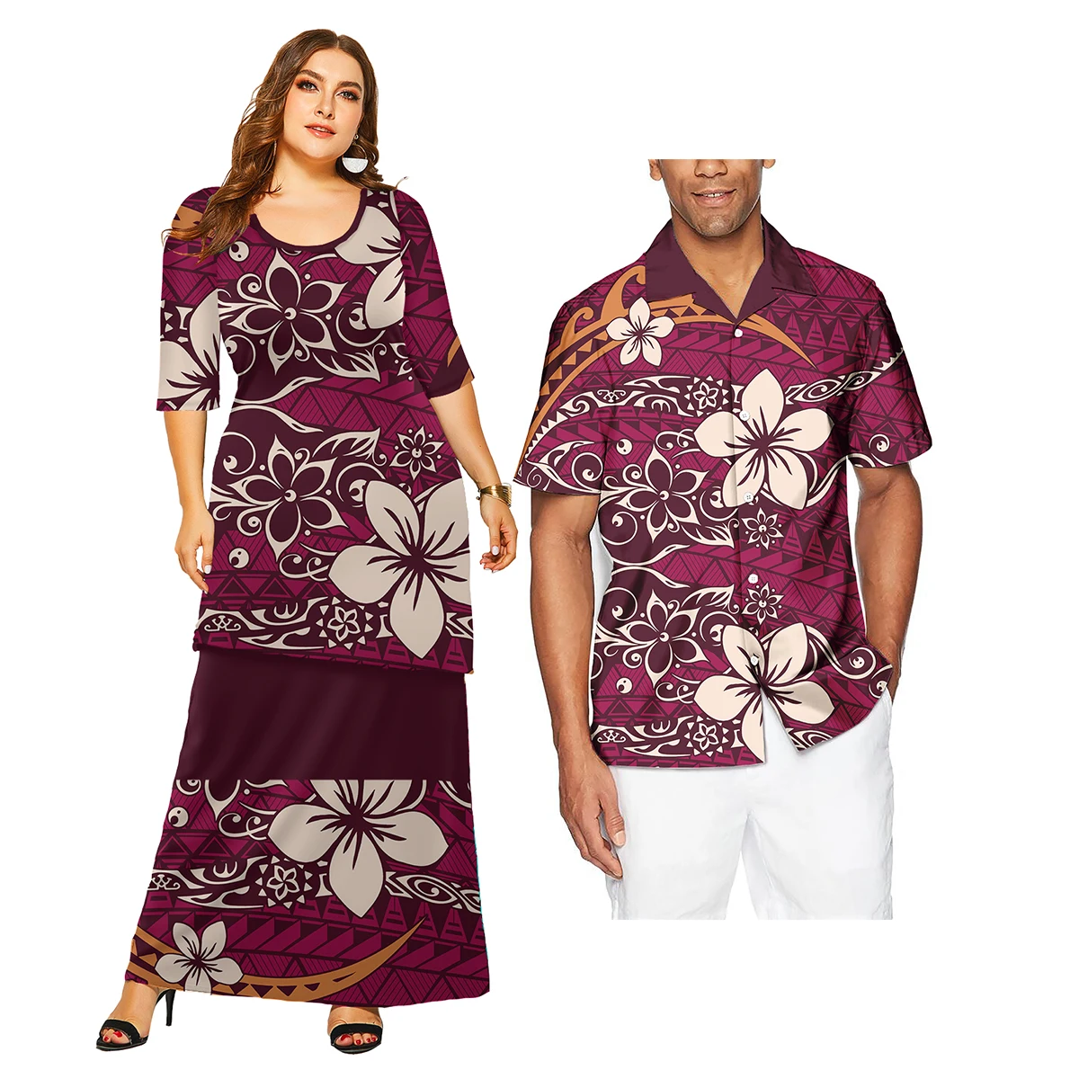 Vestido Havaiano Plus Size Camisola Vestido Havaiano Plus Size