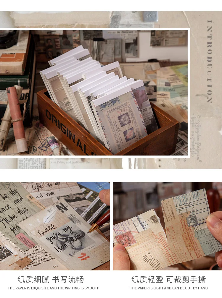 50 Stück Vintage alte Buchseiten Pflanzen Collage Material Papier Junk Journal Planer Scrapbooking Vintage dekoratives DIY Bastelpapier – Detail 5