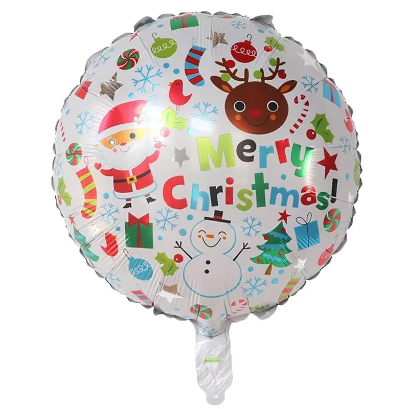10 Stücke 18 zoll Frohe Weihnachten Aluminiumfolie Ballon Feliz Navidad 2026 Weihnachten Neujahr Party Dekoration Ballon Luft Globos – Detail 7