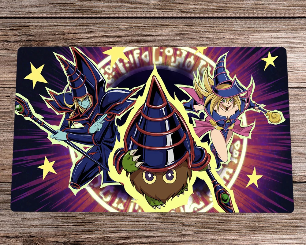 Anime YuGiOh Playmat Dark Magician Kuriboh TCG CCG Playmat Trading Card